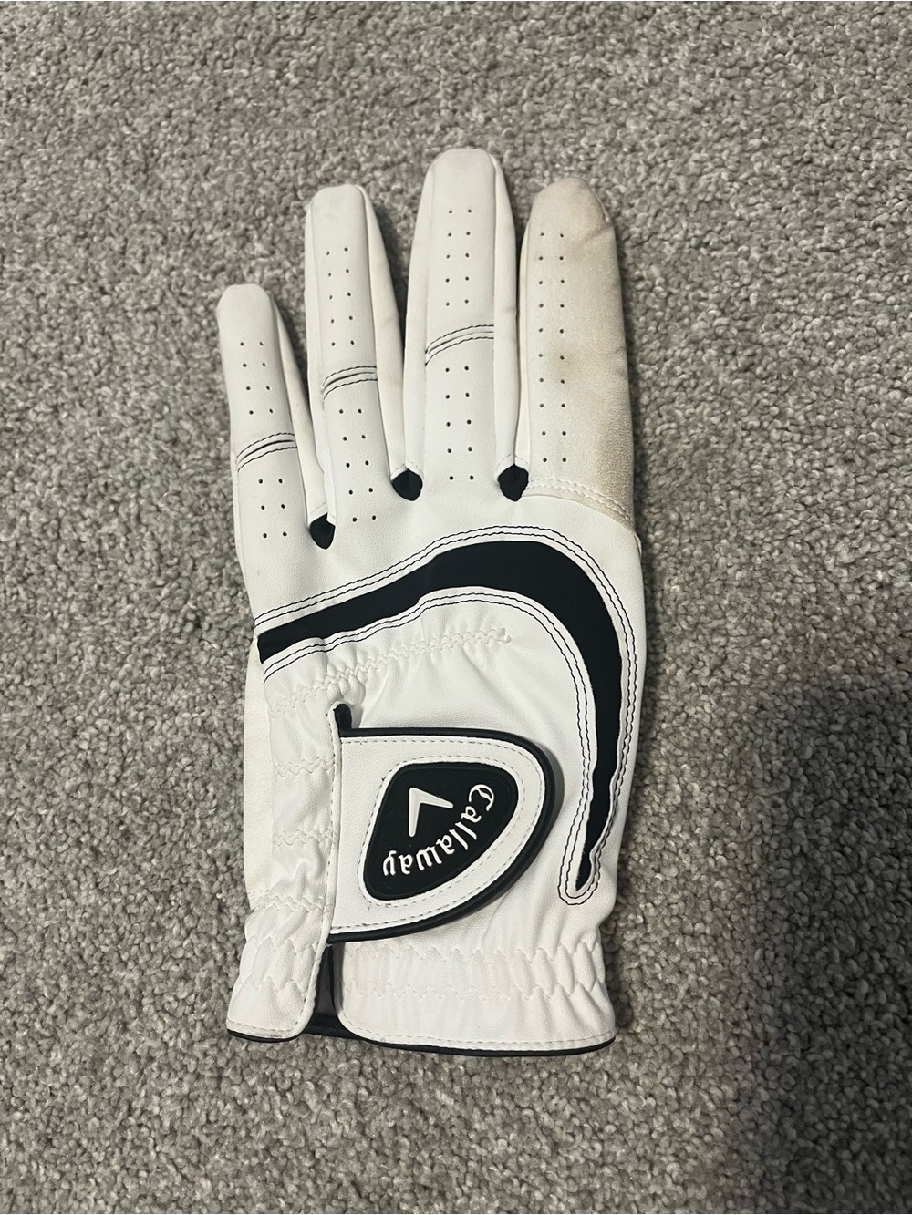 Callaway White and Black Men’s Golf Glove